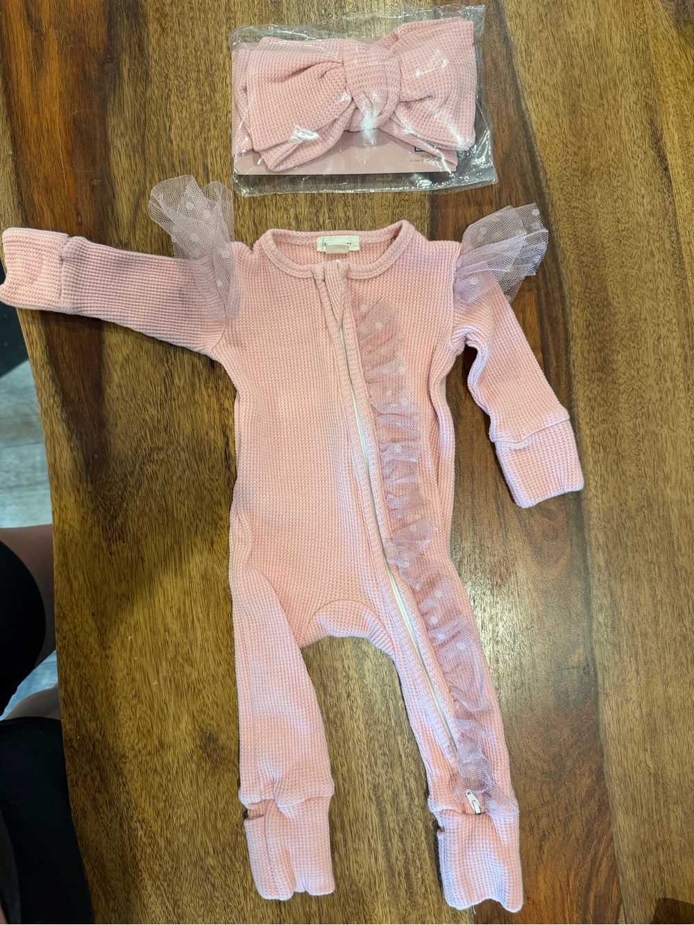 Before & Ever tulle ruffle onesie